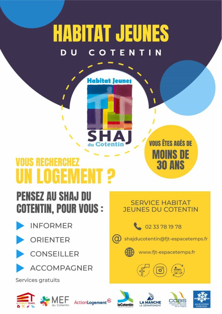 Affiche Service Habitat Jeunes Cotentin